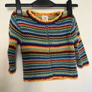 Baby Gap Rainbow Knit Sweater- 2T